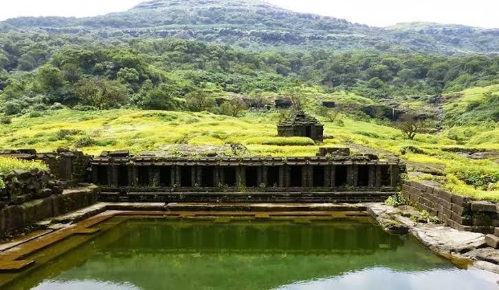 Saptatirtha Pushkarini water tank at Harishchandragad